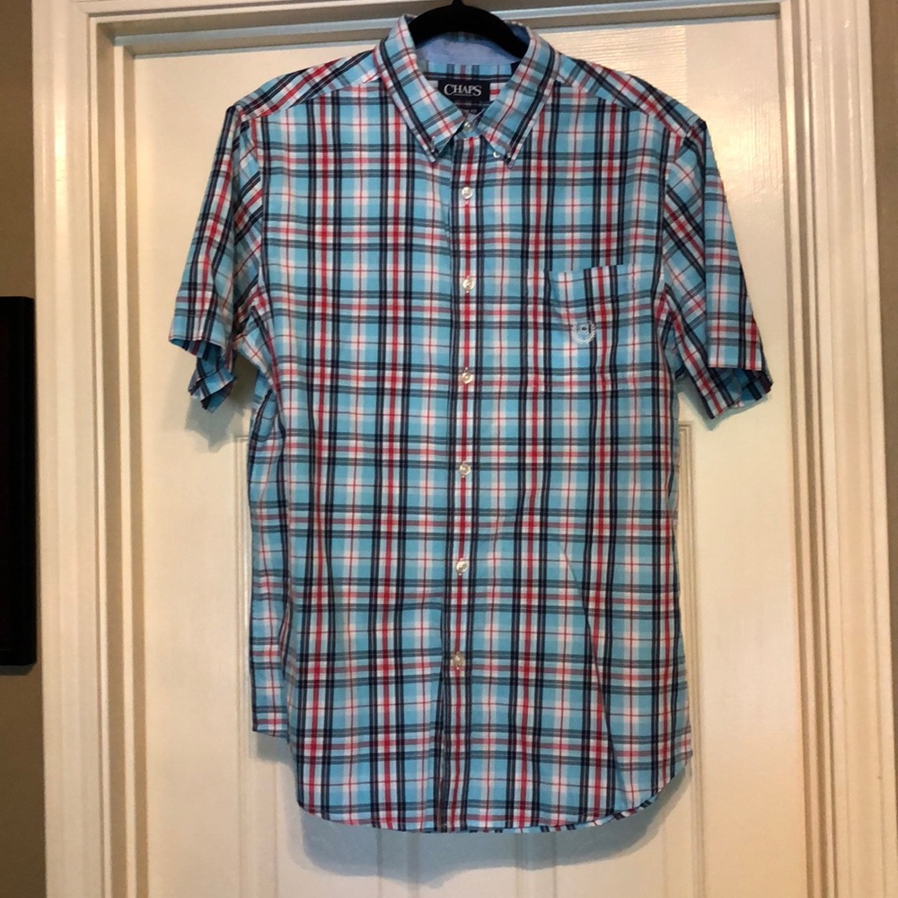 Chaps Custom Fit Short Sleeve Button Down
